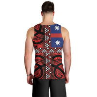 Aotearoa Iwi Ngapuhi Men Tank Top Tuhoronuku Kite United Tribes Flag Maori Pattern