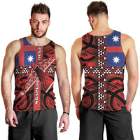Aotearoa Iwi Ngapuhi Men Tank Top Tuhoronuku Kite United Tribes Flag Maori Pattern