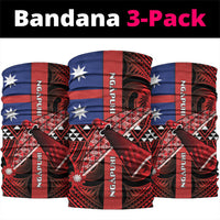 Aotearoa Iwi Ngapuhi Neck Gaiter Tuhoronuku Kite United Tribes Flag Maori Pattern