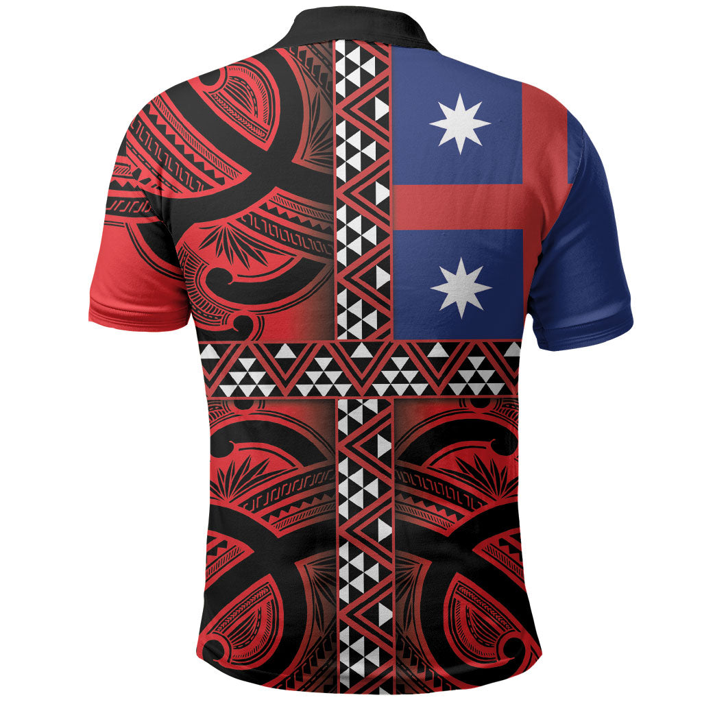 Aotearoa Iwi Ngapuhi Polo Shirt Tuhoronuku Kite United Tribes Flag Maori Pattern