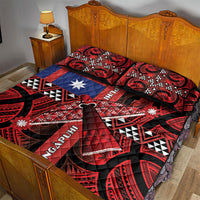 Aotearoa Iwi Ngapuhi Quilt Bed Set Tuhoronuku Kite United Tribes Flag Maori Pattern