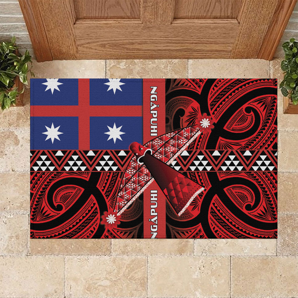 Aotearoa Iwi Ngapuhi Rubber Doormat Tuhoronuku Kite United Tribes Flag Maori Pattern