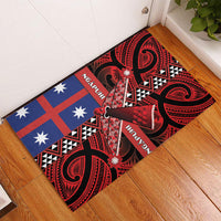 Aotearoa Iwi Ngapuhi Rubber Doormat Tuhoronuku Kite United Tribes Flag Maori Pattern