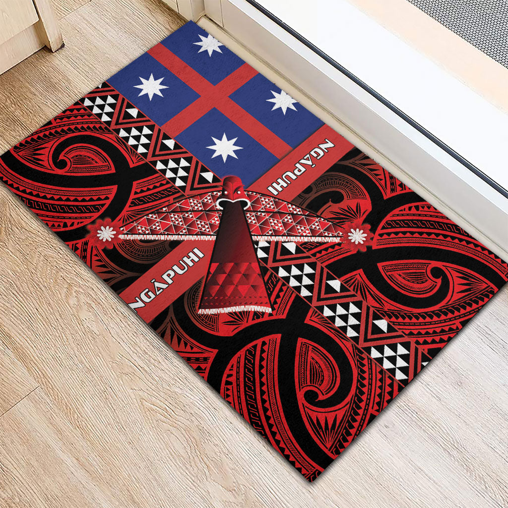 Aotearoa Iwi Ngapuhi Rubber Doormat Tuhoronuku Kite United Tribes Flag Maori Pattern