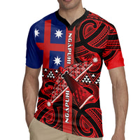 Aotearoa Iwi Ngapuhi Rugby Jersey Tuhoronuku Kite United Tribes Flag Maori Pattern