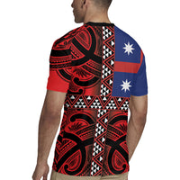 Aotearoa Iwi Ngapuhi Rugby Jersey Tuhoronuku Kite United Tribes Flag Maori Pattern
