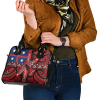 Aotearoa Iwi Ngapuhi Shoulder Handbag Tuhoronuku Kite United Tribes Flag Maori Pattern