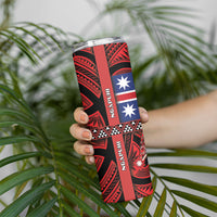 Aotearoa Iwi Ngapuhi Skinny Tumbler Tuhoronuku Kite United Tribes Flag Maori Pattern