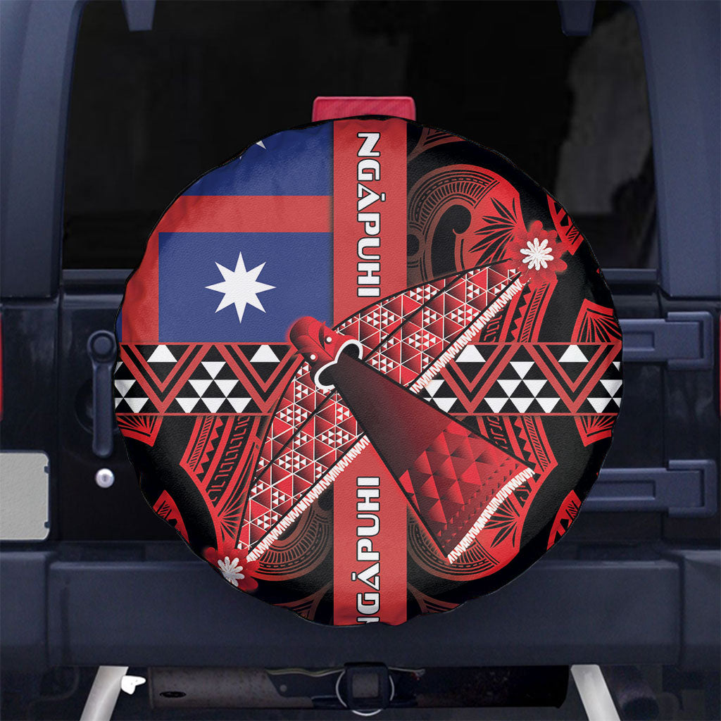 Aotearoa Iwi Ngapuhi Spare Tire Cover Tuhoronuku Kite United Tribes Flag Maori Pattern