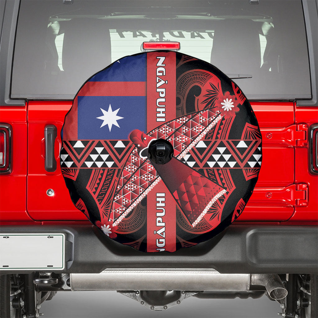 Aotearoa Iwi Ngapuhi Spare Tire Cover Tuhoronuku Kite United Tribes Flag Maori Pattern