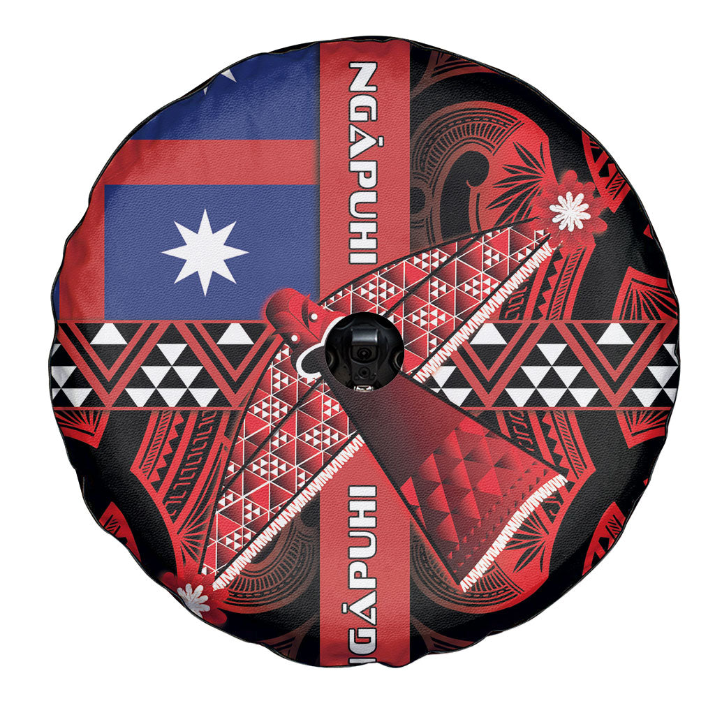 Aotearoa Iwi Ngapuhi Spare Tire Cover Tuhoronuku Kite United Tribes Flag Maori Pattern