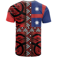 Aotearoa Iwi Ngapuhi T Shirt Tuhoronuku Kite United Tribes Flag Maori Pattern