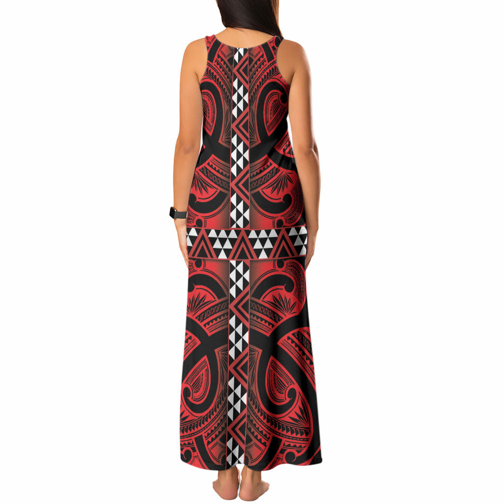 Aotearoa Iwi Ngapuhi Tank Maxi Dress Tuhoronuku Kite United Tribes Flag Maori Pattern