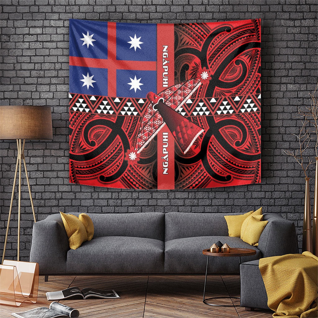 Aotearoa Iwi Ngapuhi Tapestry Tuhoronuku Kite United Tribes Flag Maori Pattern