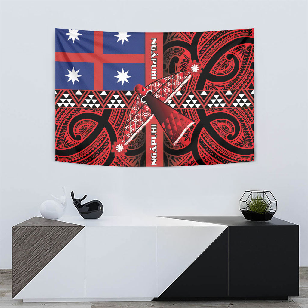 Aotearoa Iwi Ngapuhi Tapestry Tuhoronuku Kite United Tribes Flag Maori Pattern