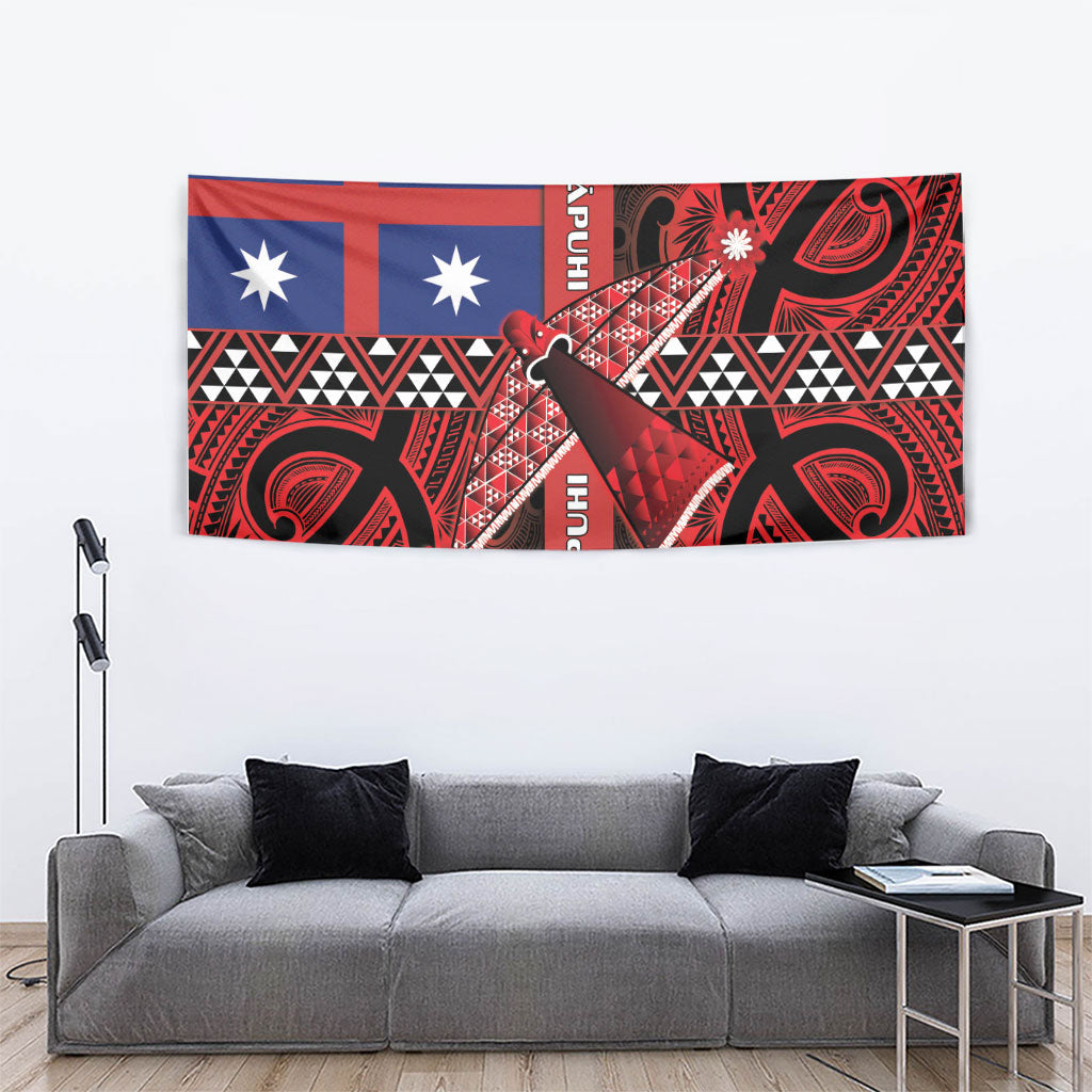 Aotearoa Iwi Ngapuhi Tapestry Tuhoronuku Kite United Tribes Flag Maori Pattern