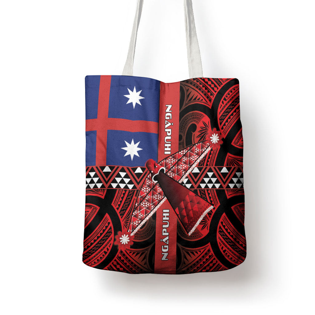 Aotearoa Iwi Ngapuhi Tote Bag Tuhoronuku Kite United Tribes Flag Maori Pattern