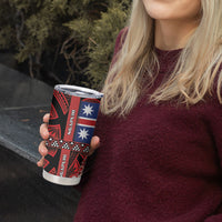Aotearoa Iwi Ngapuhi Tumbler Cup Tuhoronuku Kite United Tribes Flag Maori Pattern