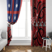 Aotearoa Iwi Ngapuhi Window Curtain Tuhoronuku Kite United Tribes Flag Maori Pattern