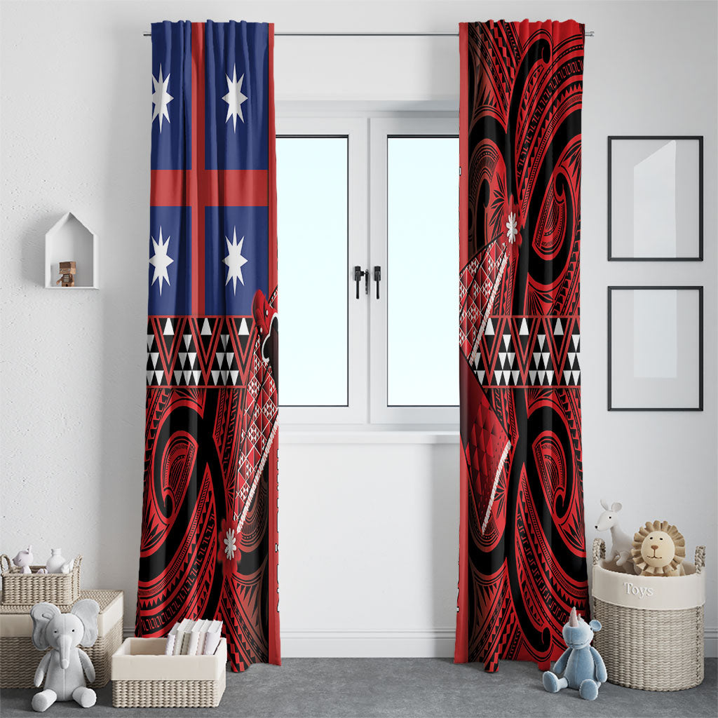 Aotearoa Iwi Ngapuhi Window Curtain Tuhoronuku Kite United Tribes Flag Maori Pattern
