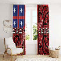 Aotearoa Iwi Ngapuhi Window Curtain Tuhoronuku Kite United Tribes Flag Maori Pattern