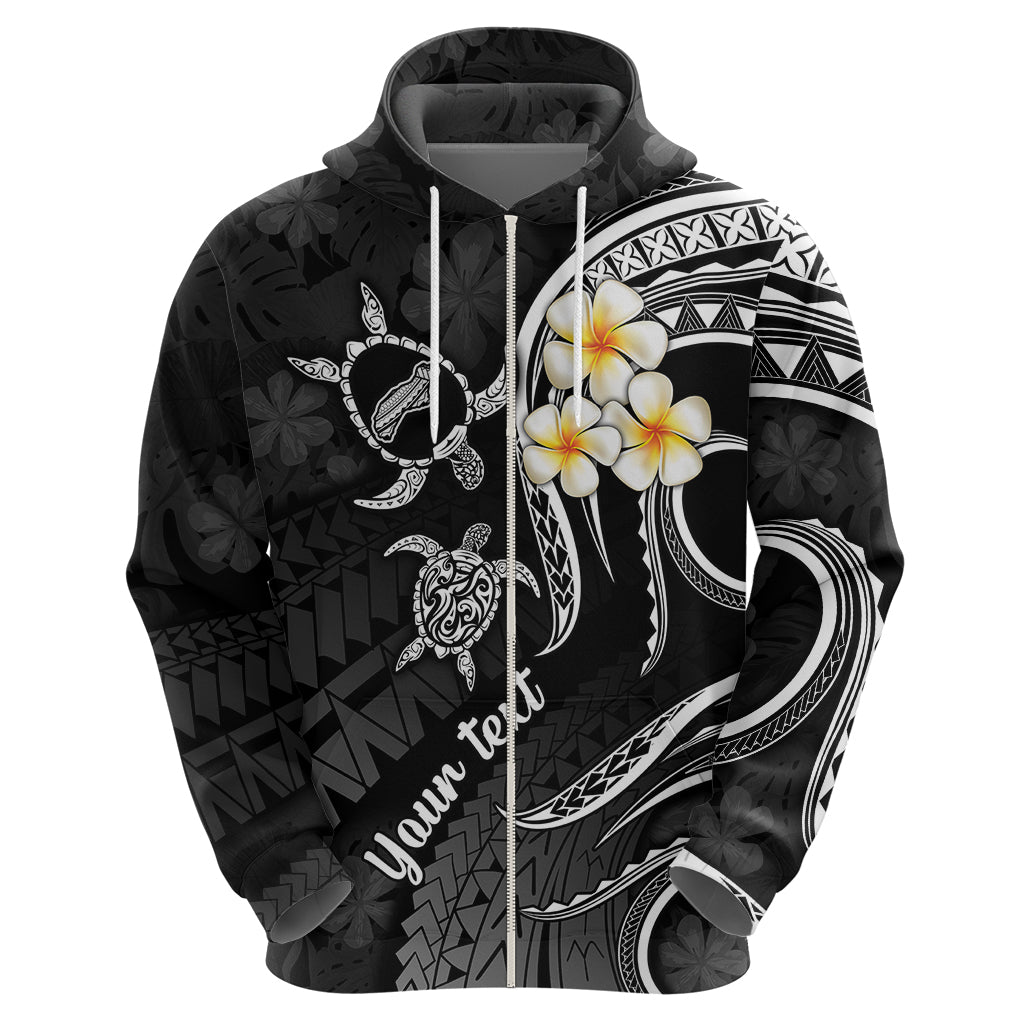 Custom Niihau Hawaii Hoodie Polynesian Tattoo and Pacific Plumeria White Vibe LT9 - Polynesian Pride