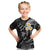 Personalised Niihau Hawaii Kid T Shirt Polynesian Tattoo and Pacific Plumeria White Vibe LT9 White - Polynesian Pride