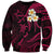 Personalised Molokai Hawaii Sweatshirt Polynesian Tattoo and Pacific Plumeria Pink Vibe LT9 Unisex Pink - Polynesian Pride