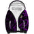Personalised Molokai Hawaii Sherpa Hoodie Polynesian Tattoo and Pacific Plumeria Purple Vibe LT9 Unisex Purple - Polynesian Pride