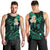 Personalised Molokai Hawaii Men Tank Top Polynesian Tattoo and Pacific Plumeria Turquoise Vibe LT9 - Polynesian Pride