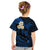 Personalised Lanai Hawaii Kid T Shirt Polynesian Tattoo and Pacific Plumeria Blue Vibe LT9 - Polynesian Pride