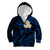 Personalised Kahoolawe Hawaii Kid Hoodie Polynesian Tattoo and Pacific Plumeria Blue Vibe LT9 Zip Hoodie Blue - Polynesian Pride