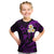 Personalised Kahoolawe Hawaii Kid T Shirt Polynesian Tattoo and Pacific Plumeria Purple Vibe LT9 Purple - Polynesian Pride