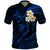 Hawaii Polo Shirt Maui Islands Pacific Plumeria Blue Vibe LT9 Blue - Polynesian Pride