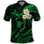 Hawaii Polo Shirt Maui Islands Pacific Plumeria Green Vibe LT9 Green - Polynesian Pride