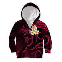 Hawaii Kid Hoodie Maui Islands Pacific Plumeria Pink Vibe LT9 - Polynesian Pride