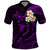 Hawaii Polo Shirt Maui Islands Pacific Plumeria Purple Vibe LT9 Purple - Polynesian Pride