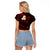Hawaii Raglan Cropped T Shirt Maui Islands Pacific Plumeria Red Vibe LT9 - Polynesian Pride