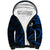 Personalised Maui Hawaii Sherpa Hoodie Polynesian Tattoo and Pacific Plumeria Blue Vibe LT9 Unisex Blue - Polynesian Pride