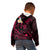 Personalised Maui Hawaii Kid Hoodie Polynesian Tattoo and Pacific Plumeria Pink Vibe LT9 - Polynesian Pride