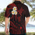 Personalised Maui Hawaii Hawaiian Shirt Polynesian Tattoo and Pacific Plumeria Red Vibe LT9 - Polynesian Pride