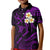 Hawaii Kid Polo Shirt Oahu Islands Pacific Plumeria Purple Vibe LT9 Kid Purple - Polynesian Pride