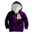 Personalised Oahu Hawaii Kid Hoodie Polynesian Tattoo and Pacific Plumeria Purple Vibe LT9 Hoodie Purple - Polynesian Pride