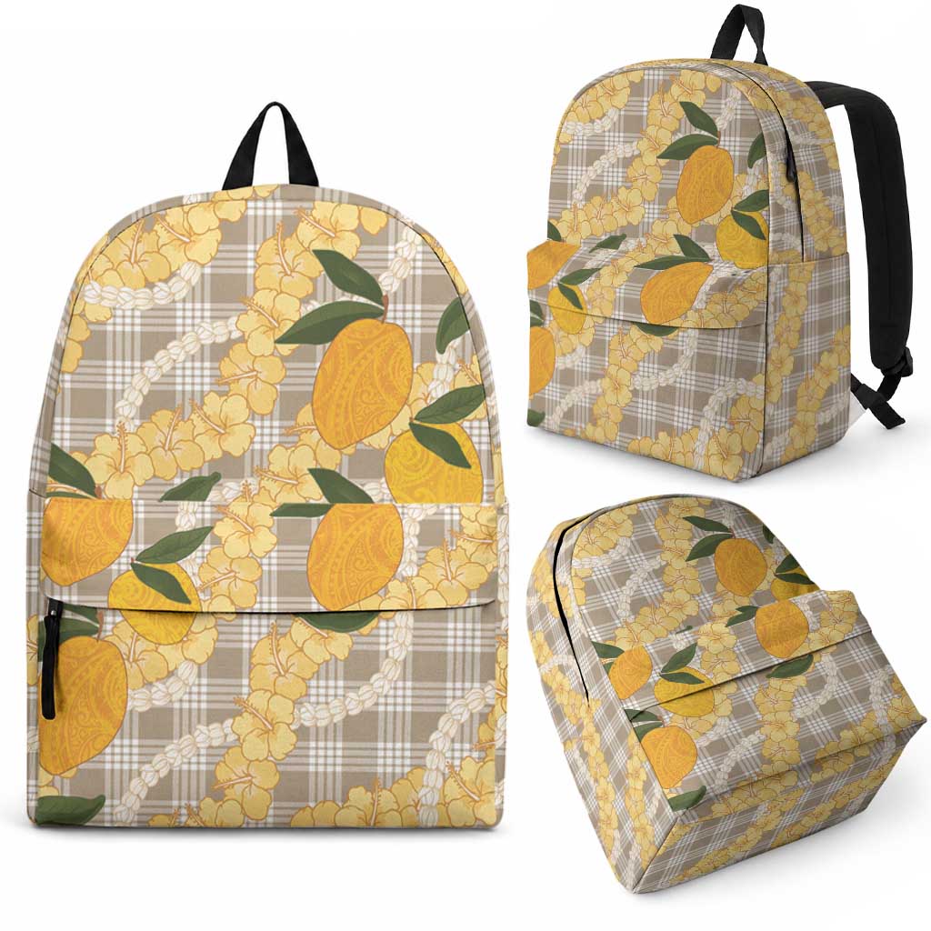 Maku'e Hawaiian Mango Palaka Backpack Aloha Hibiscus Pikake Lei