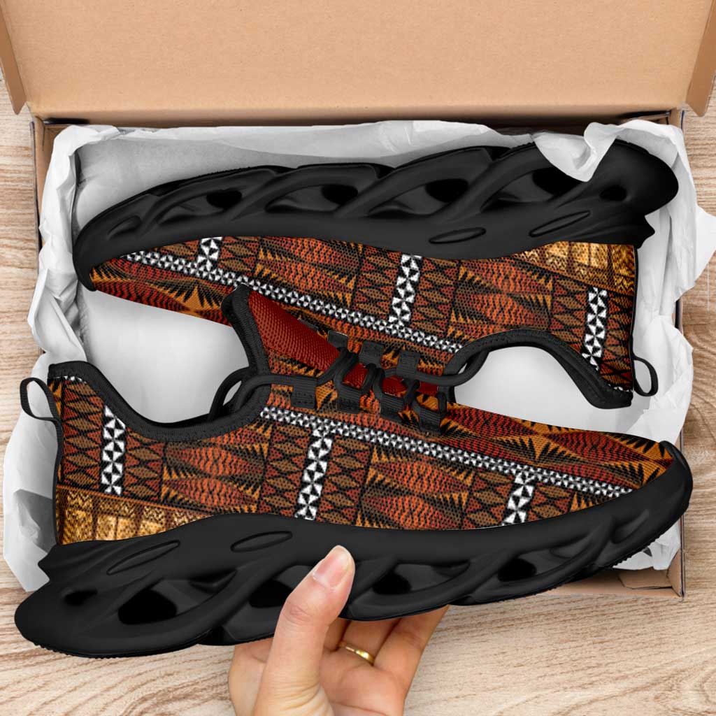 Malo e Lelei Tonga Clunky Sneakers Tongan Ngatu Tapa Cloth - Polynesian Pride