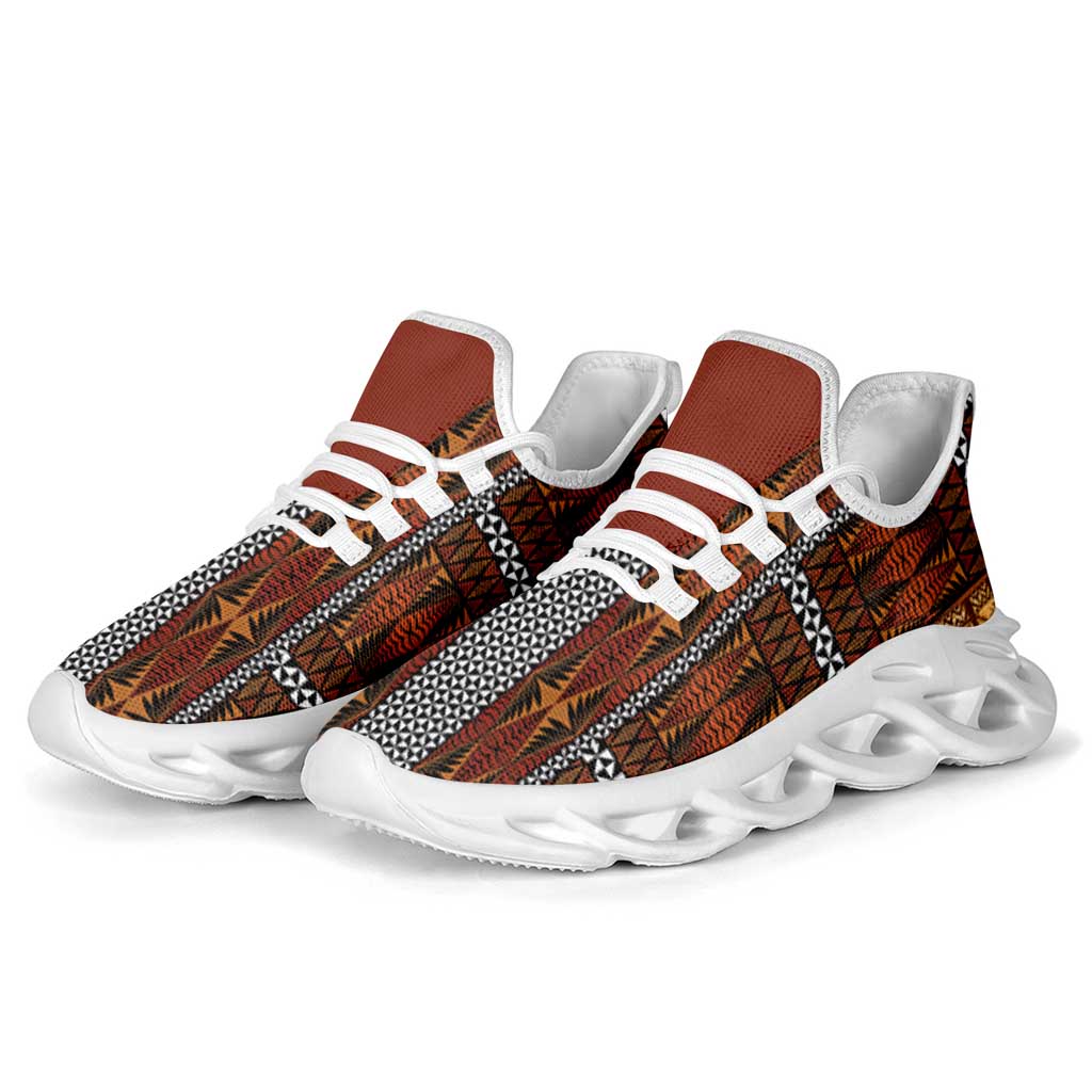 Malo e Lelei Tonga Clunky Sneakers Tongan Ngatu Tapa Cloth - Polynesian Pride