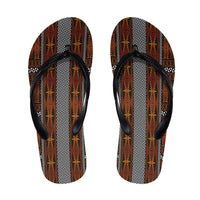 Malo e Lelei Tonga Flip Flops Tongan Ngatu Tapa Cloth - Polynesian Pride