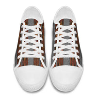 Malo e Lelei Tonga Low Top Shoes Tongan Ngatu Tapa Cloth - Polynesian Pride