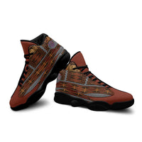 Malo e Lelei Tonga Sneakers J13 Tongan Ngatu Tapa Cloth - Polynesian Pride