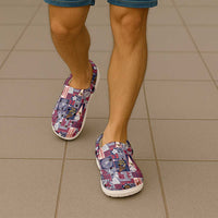 Manuia le Kerisimasi American Samoa Clogs Shoes Pacific Patchwork Xmas Vibes - Polynesian Pride